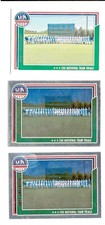 (3) 2022 Panini USA Stars & Stripes 15U Checklist #100 1 Base 1 Foil 1 Ruby Red