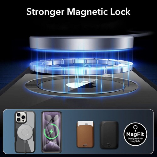 2in1 Full Coverage Clear Case Screen Protector For iPhone 16 15 14 13 12 MagSafe - Picture 10 of 60