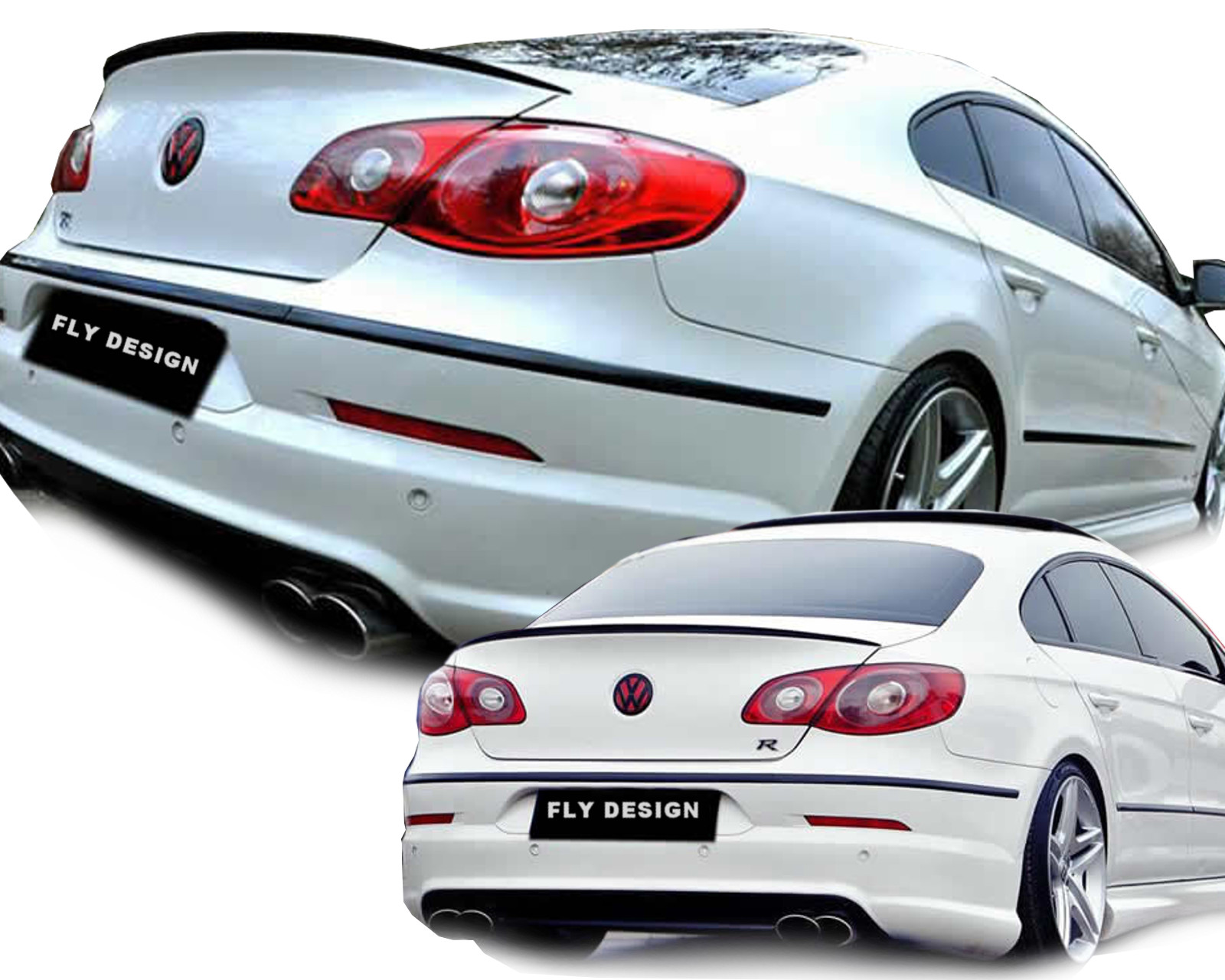 Fits For VW Passat CC Rear Spoiler BLACK PAINTED Spoiler New Wing