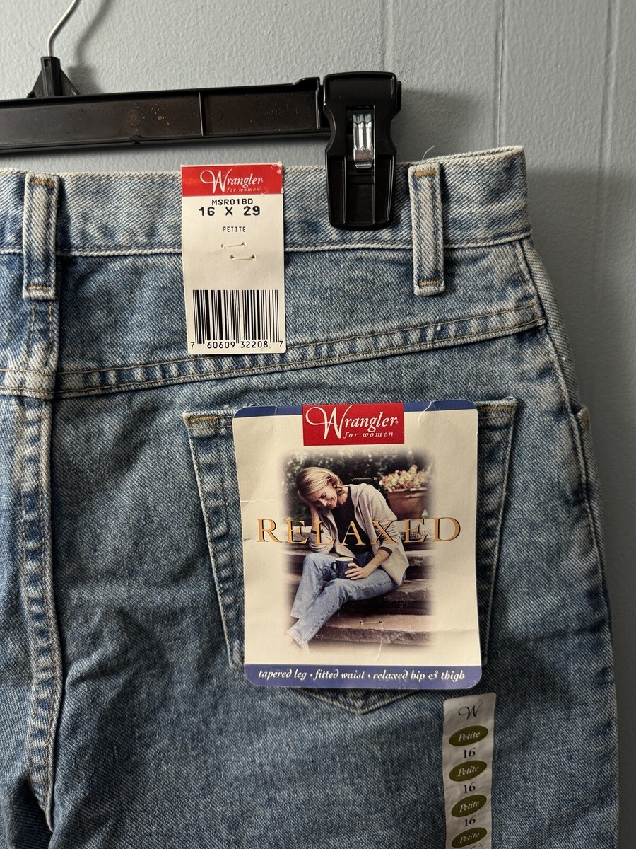 Vintage Wrangler Womens Jeans, Size 16 W32”xL29” With Tags (80's
