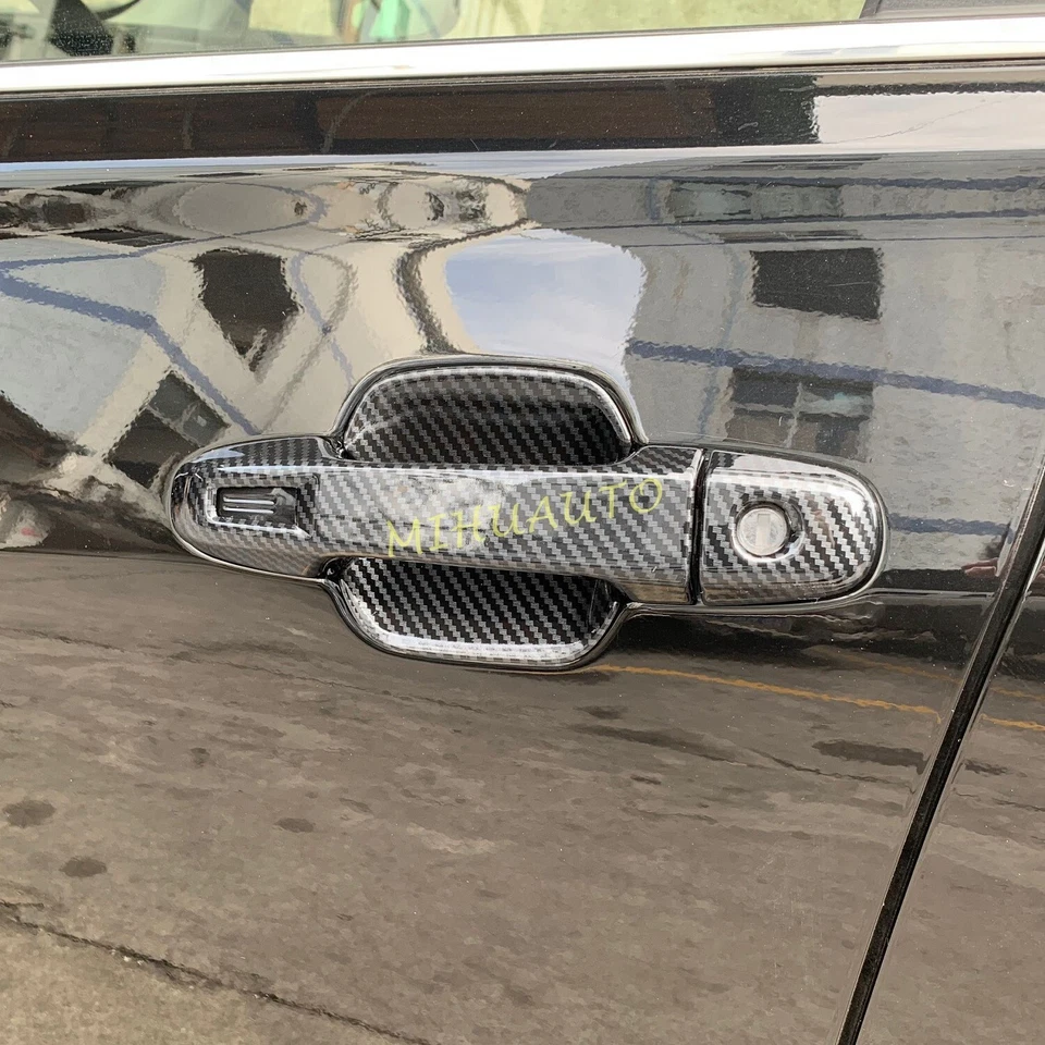 Крышка дверной ручки из углеродного волокна + обрамление чаши чаши для Subaru Forester 2019-2024 годов выпуска - Изображение 2 из 4