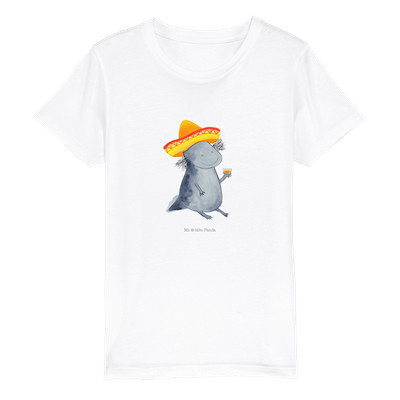 7-8 Jahre Kinder T-Shirt Axolotl Tequila - Geschenk Sombrero Spruch Urlaub Lurch