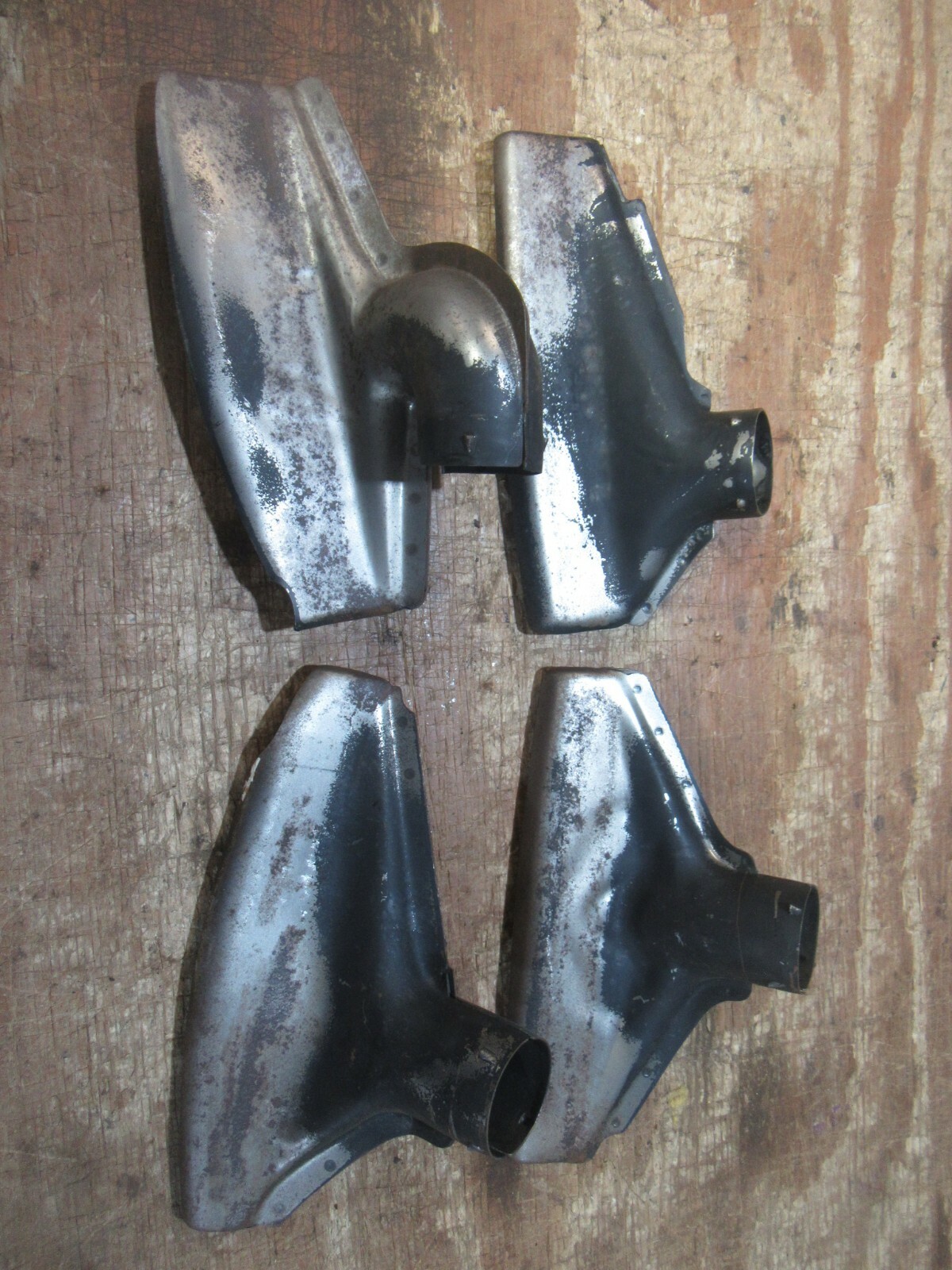 1955 Cadillac interior under dash windshield defrost vent duct pieces set of 4 