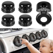 5-Pack Stove Knob Covers for Child Safety Universal Fit, Heat-Resistant