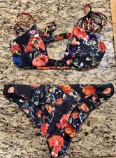 Cupshe Floral Bikini Women’s Size S