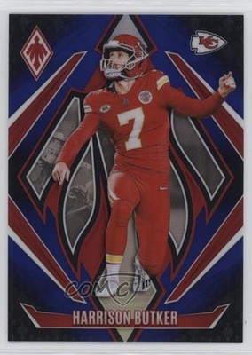 2024 Panini Phoenix Blue Fade 66/249 Harrison Butker #66 5i3