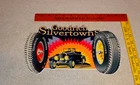 VINTAGE GOODRICH SILVERTOWN TIRES AUTOMOBILE PORCELAIN METAL GASOLINE & OIL SIGN
