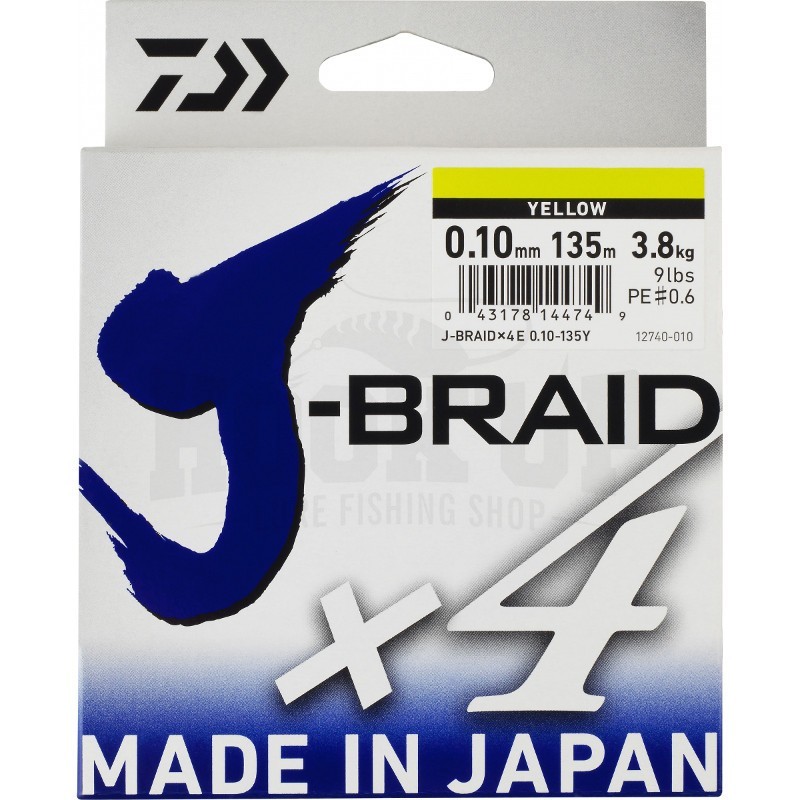 Daiwa J Braid X4 tresse verte 1350m pour la peche des carnassiers en lac