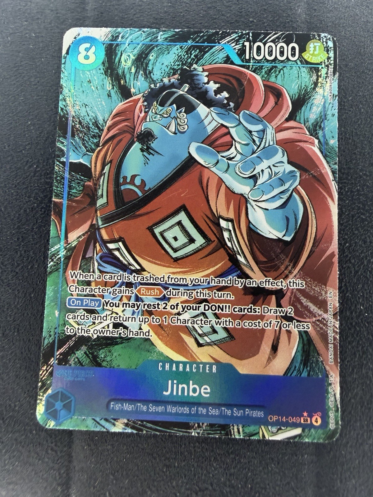 One Piece Jinbe 3 Card Lot OP14 AA ST29 ST30 Full Art Alt Art NM Foil Rare MINTY