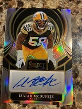 NFL FOOTBALL 2025 Panini Select Football Isaiah McDuffie Silver Auto Packers
