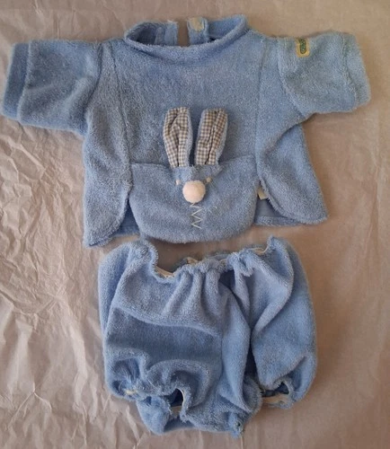 Vintage Cabbage Patch Preemie Boy Doll Blue Bunny Outfit Perfect for Easter