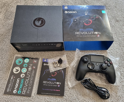 NACON V2 Revolution Pro Controller für PS4/PC - Schwarz - gereinigt & getestet
