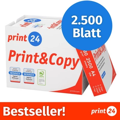 Druckerpapier A4 2500 Blatt (5x500) Premium Hochweiß CIE 160 PEFC - Bild 1 von 2