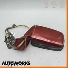 83-91 Porsche 944 Front Left Driver Side Rear View Door Mirror Red Metallic Oem