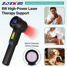 8W 808nm 905nm Cold Laser Therapy Device for Human Pet Pain Relief Wound Healing