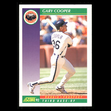 Gary Cooper Rookie #840 1992 Score Houston Astros Baseball Card MLB