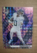 2025 Panini Mosaic - Calvin Ridley #216 Reactive Purple Mosaic Prizm