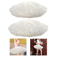 Women's Crinoline Underskirt Tulle Petticoat Bubble Skirt Tutu Skirt Slip for