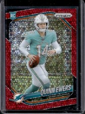 2025 Panini Prizm Quinn Ewers RC No Huddle Red Rookie #/99 Dolphins