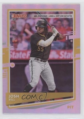 2020 Donruss Back Variation Milestone Stat Line /450 Josh Bell (Steel City) gh4