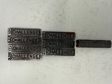 Challenge Metal Printing Block Set Used