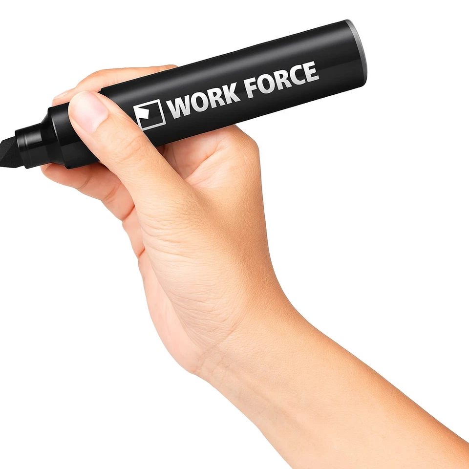 6 x BLACK Pentel N50XL Jumbo Permanent Marker Chisel Point N50XLA - image 4 of 4