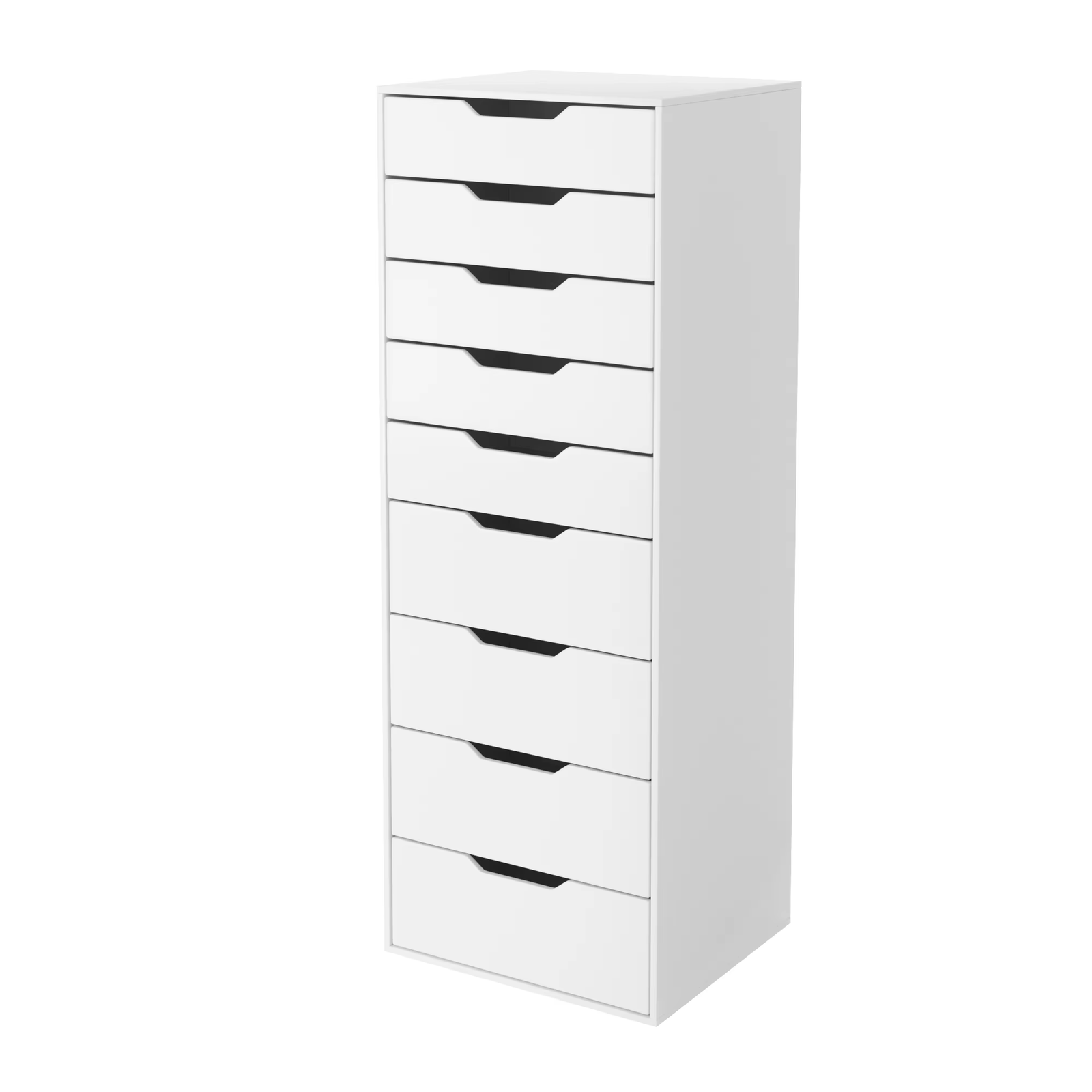 White Chest of Drawers Tall 9 Drawer Storage Cabinet Bedroom Hall MDF Home