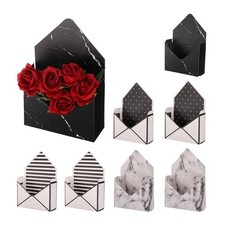 Paper Flower Gift Bags, 8 Pcs Paper Bouquet Flower Gift Bag, Black and White