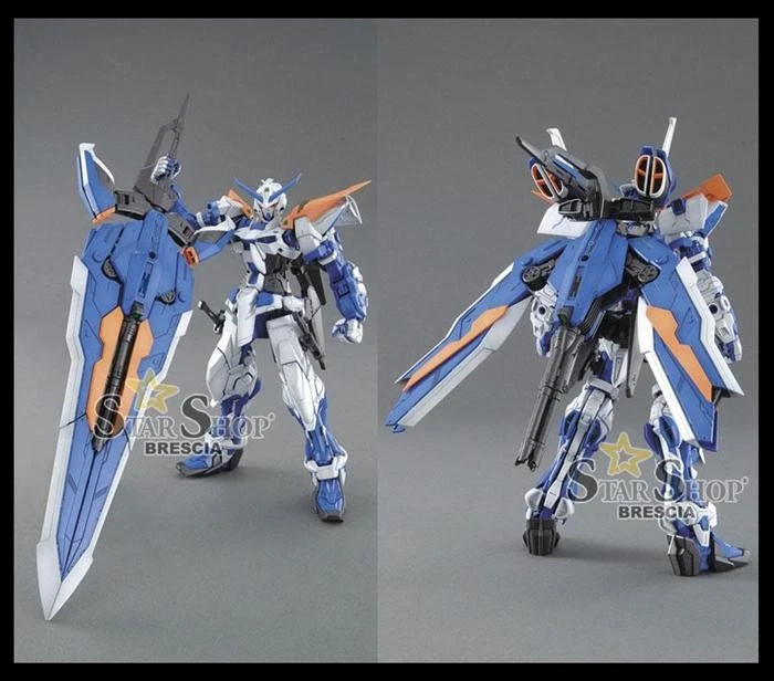 GUNDAM - 1/100 Gundam Astray Blue Frame Master Grade Model Kit MG Bandai - Immagine 3 di 3