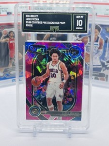 2024-25 Panini Select Courtside Pink Cracked Ice /99 Jared McCain RC #283