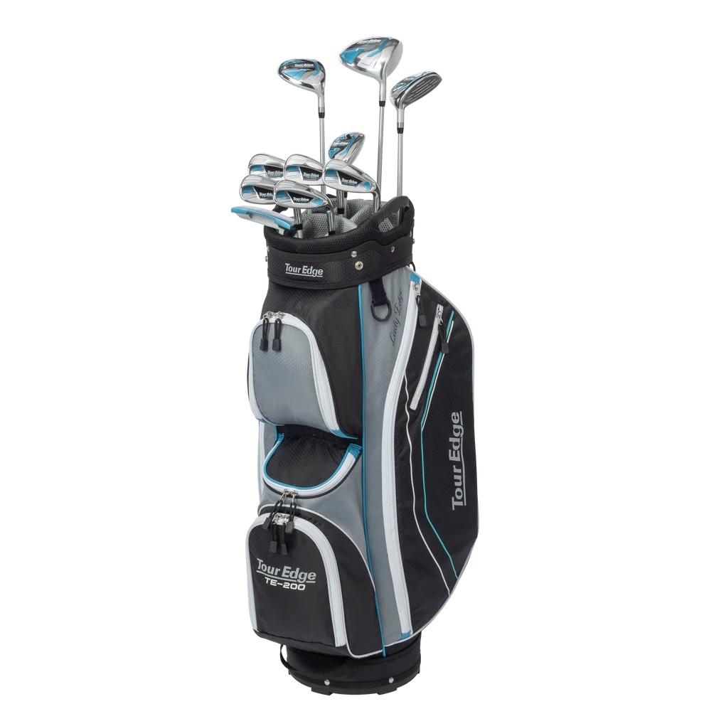 Tour Edge TE-200 Lady Edge Women's Complete Set Silver Blue 