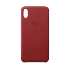 Apple Leather Case iPhone XS Max Leather Case - (Genuine) RED