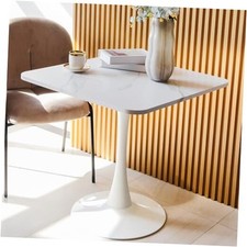 Square Modern Dinning Table 30 inches for 2-4 Bistro Tulip Table 30in White