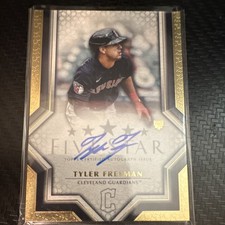 Topps Five Star Tyler Freeman Rookie Autograph FSA-TF Cleveland Guardians