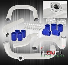 For 94-01 Integra B-series Bolt On Polish Turbo Piping Kit Blue Couplers Adapter For 94-01 Integra B-series Bolt On Polish Turbo Piping Kit Blue Couplers Adapter