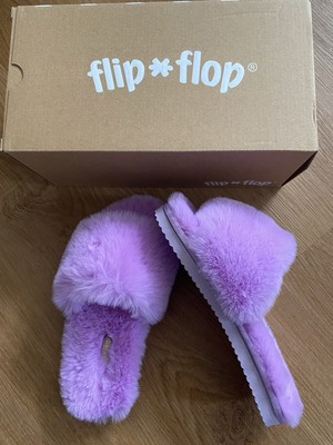 Kuschelige Sandalen, Fell-Hausschuhe von Flipflop Gr.37 NEU!Flieder,Neupreis 59 