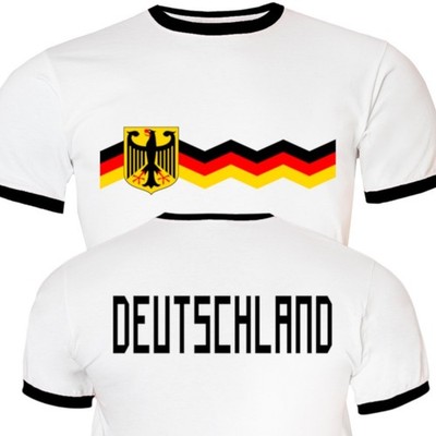 Deutschland T-Shirt Herren Flagge Adler Fußball EM WM Fan Shirt Retro