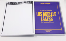 Historic Newspaper The Basketball History of LA Lakers Los Angeles Times Edition