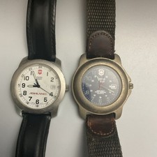 Two Vintage Swiss Army Watches Men's
