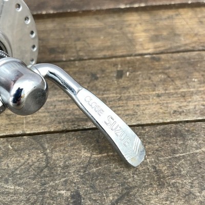 Vintage Suzue Front Hub 48H Sealed Bearing QR High Flange Silver