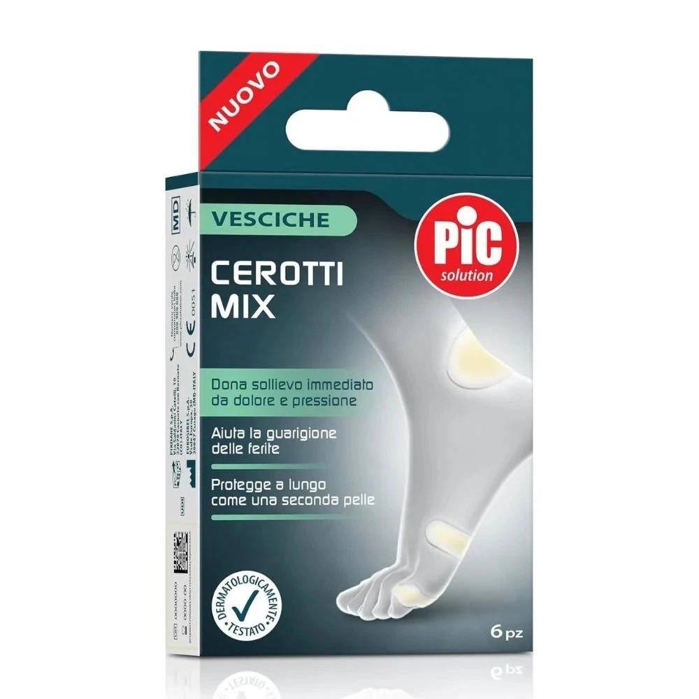 PIC Cerotti Mix per Vesciche Idrocolloidali 6 Pezzi - Pikdare - Immagine 2