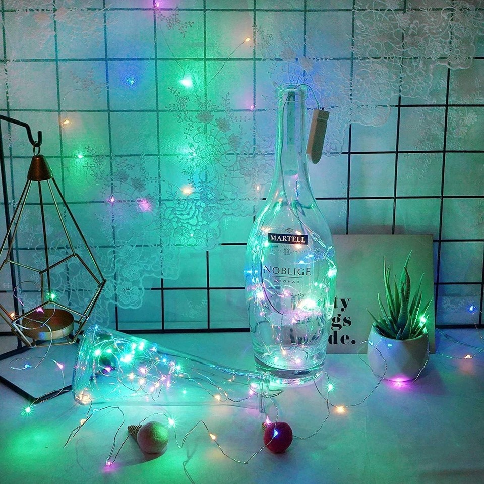 30 Pack 20 LED 6.6ft Battery Operated Mini LED Copper Wire String Fairy ...