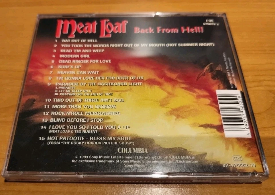 CD Meat Loaf - The Very Best Of/Back From Hell - Greatest Hits - Das Allerbeste! - Bild 2 von 4
