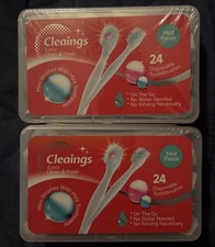 2 - Cleanings Extra Clean Fresh - Mini Brushes Mint Toothpaste - 24 Disposable