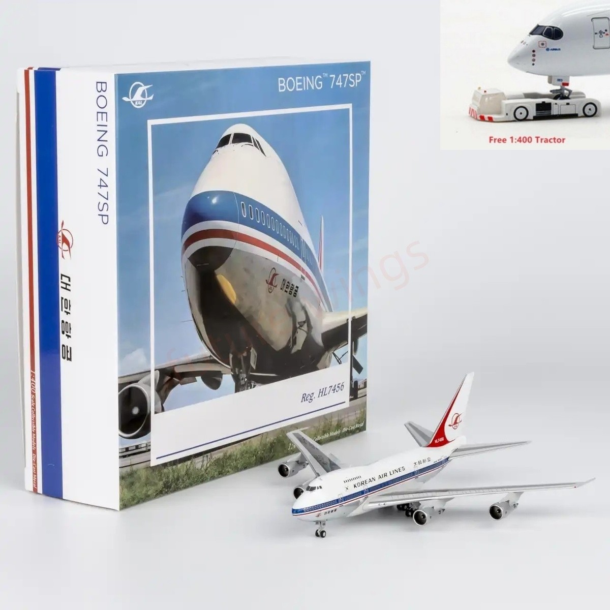 1:400 NG Models NG07043 07044 Korean Airlines B747SP HL7456/HL7457