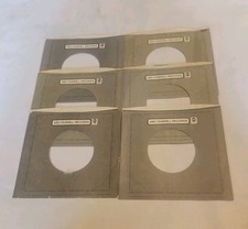 45 RPM 7" RECORD SLEEVES CO. SLEEVE 6 PACK SEE PHOTOS ABC/Dunhill SLV369