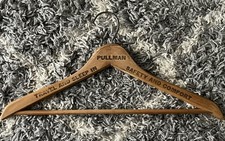 Vintage 1950s Pullman Passenger Train Car Wooden Coat Suit Hanger Railroad