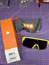 Spy Optic Monolith 5050 Sunglasses Matte Neon Yellow slightly Used 