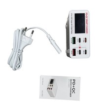 EU Plug Multi-Function 6 Port Desktop Charger With Intelligent Digital Displ SET
