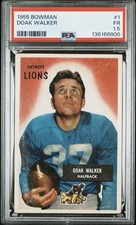 1955 BOWMAN #1 DOAK WALKER PSA 1.5 (CENTERED!!🎯)